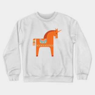 Fairy Tale in Blue + Orange Crewneck Sweatshirt